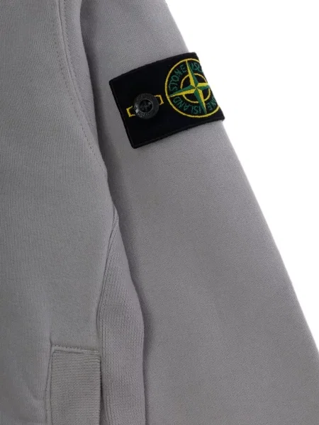 Bluza z kapturem dziecięca Stone Island szara