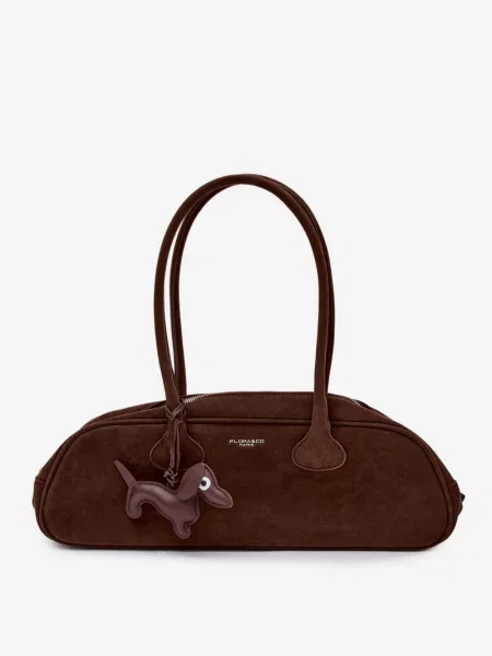Geantă tip baghetă Flora & Co maro