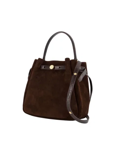 Torebka Tory Burch zamszowa brązowa