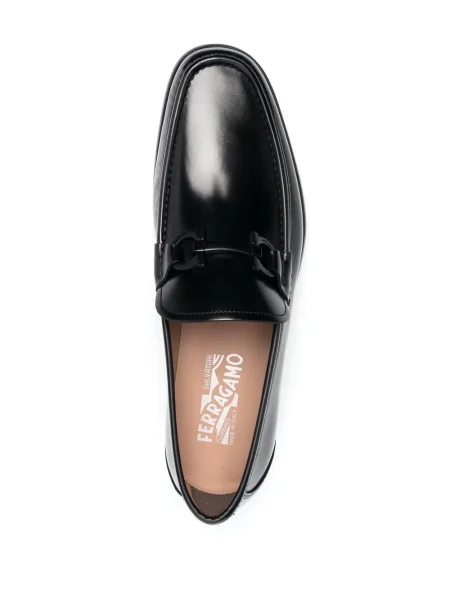 Pantofi loafer Ferragamo cu cataramă negru