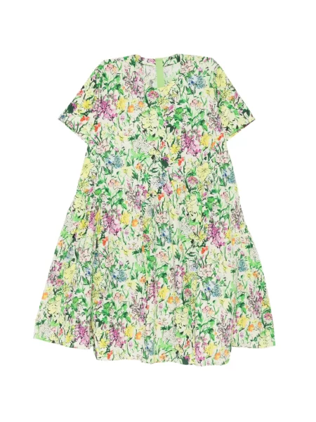 Rochie Jnby cu model floral cu imagine verde
