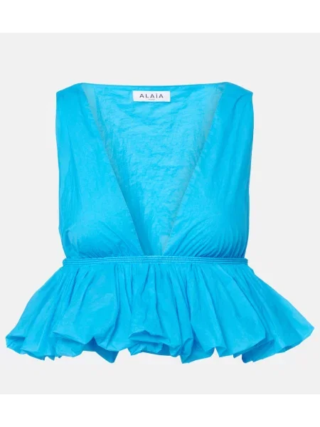 Top Alaïa albastru