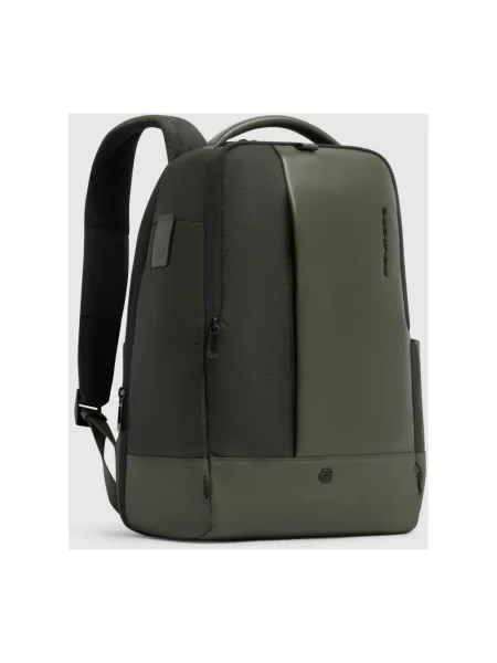 Torba na laptopa Piquadro skórzana zielona
