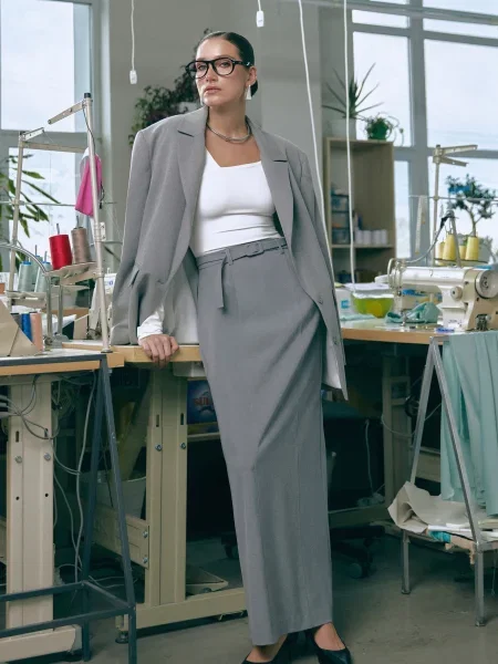 Спідниця максі Gepur сірий