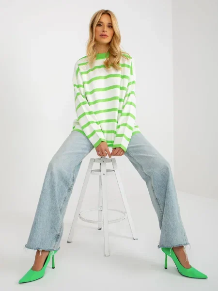 Pulover Fashionhunters verde