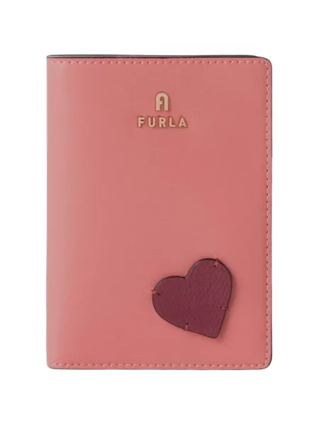 Portofel Furla cu motiv cu inimi roz