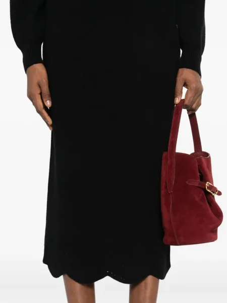 Fustă midi Twinset până la genunchi negru