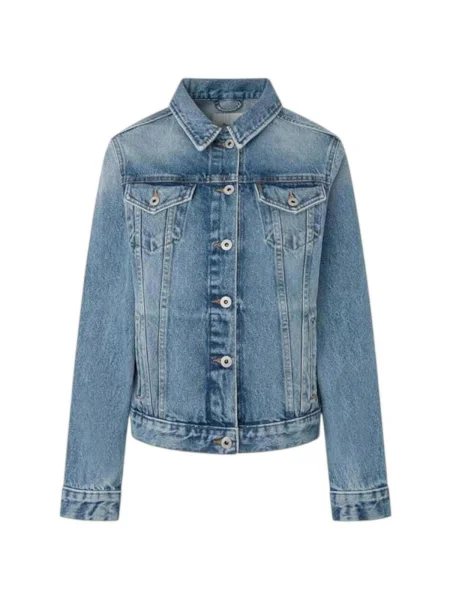 Geacă de blugi Pepe Jeans albastru