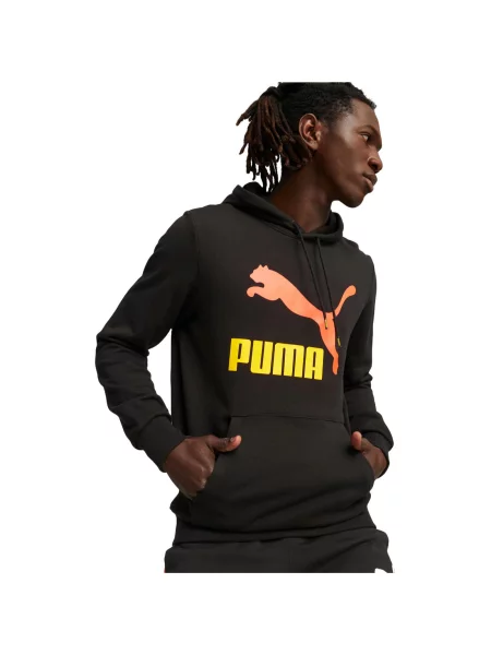 Bluza z kapturem Puma Classics Logo Hoodie S Tr czarna