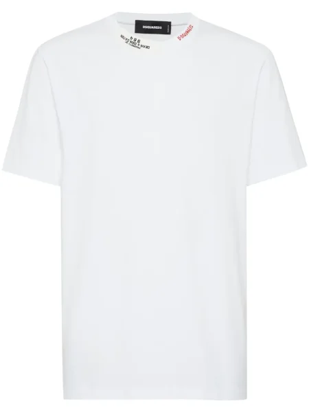 Tricou Dsquared2 cu imagine alb
