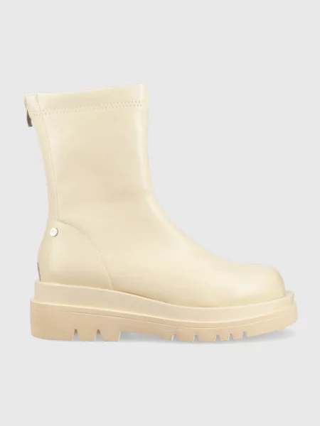 GOE botine femei cu plat izolare usoara bej