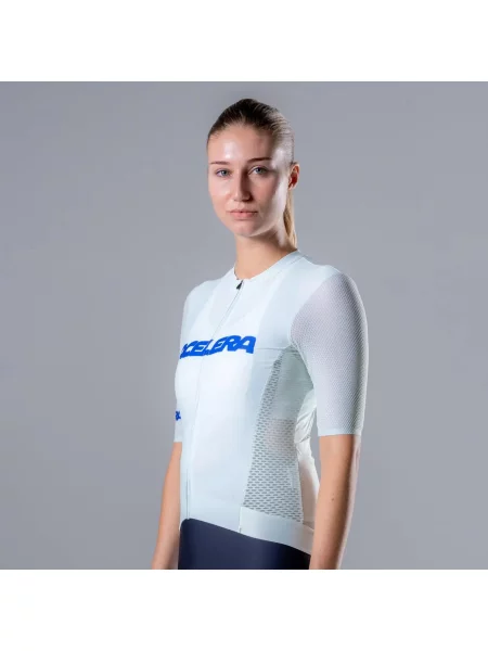 Professional Koszulka kolarska krótki rękaw aero szosa zielona