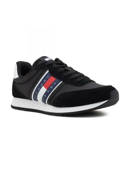 Tommy Jeans Sneakers tornacipő TJM RUNNER CASUAL ESS bőr hozzáadásával