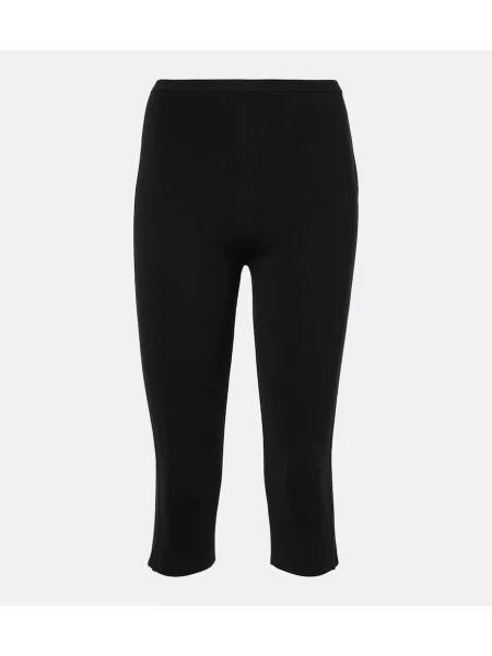 Pantaloni Toteme din jerseu negru