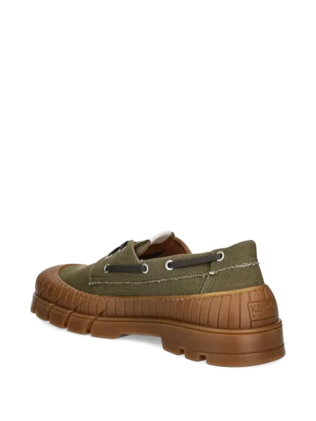 Pantofi loafer Kenzo cu șireturi din dantelă verde