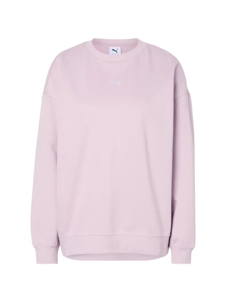 PUMA Hanorac sport ESS roz pastel alb