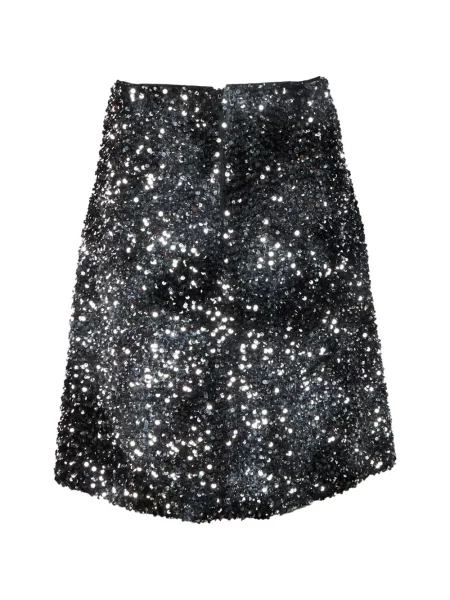 Fusta mini Weekend Max Mara în linie A negru