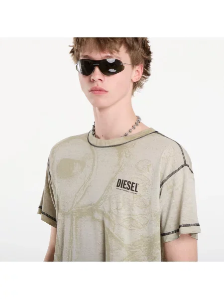 Тениска Diesel T-Shirt Light Grey S сиво