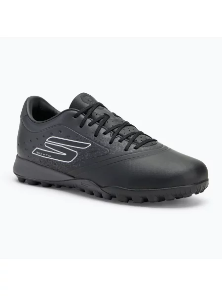 Кросівки футбольні Skechers Razor Academy Gold TF black/silver чорні