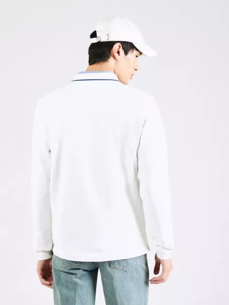 La Martina Tricou albastru închis alb