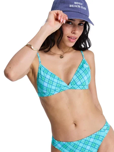 Trójkątny stanik bikini dla Kobiety PRINTED ESSENTIALS zielony