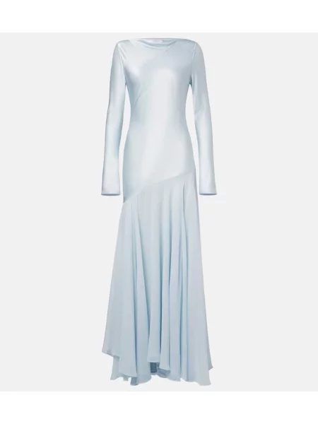 Rochie Tove din satin albastru