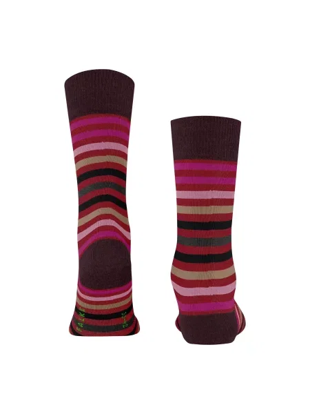 Skarpety Falke Tinted Stripe czerwone