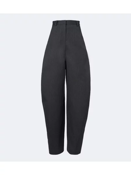 Pantaloni Balenciaga de lână gri