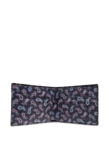 Portofel Etro cu imagine cu model paisley negru