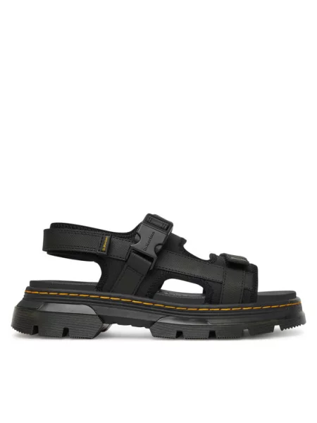 Sandały Dr. Martens skórzane czarne