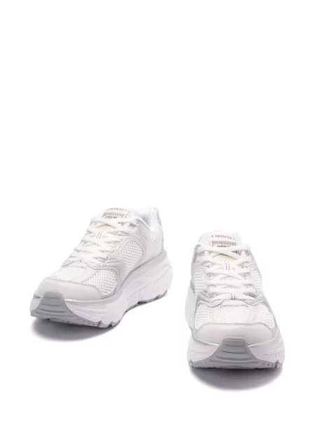 Sneakerși Twinset plasă alb