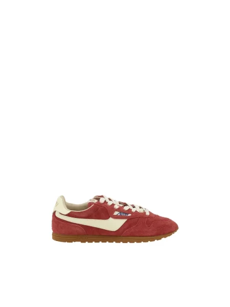 Sneakersy Autry zamszowe biznesowe brązowe