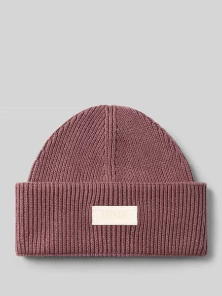 Czapka beanie z naszywką z logo Drykorn