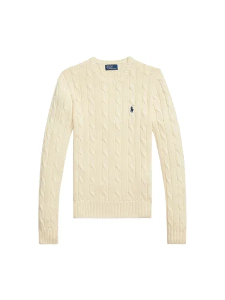 Dzianinowy sweter Polo Ralph Lauren beżowy