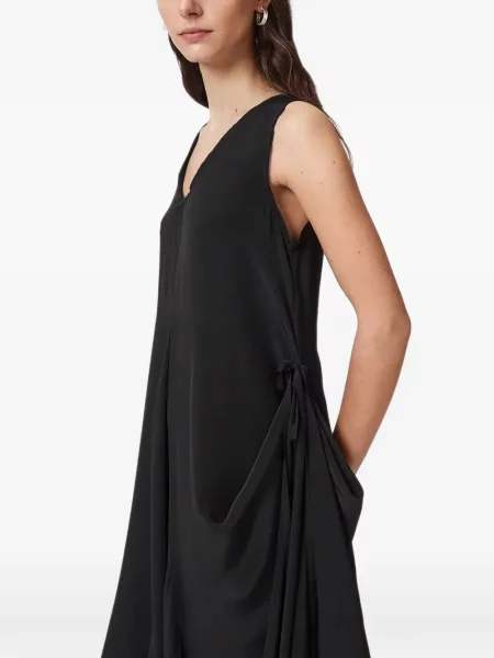 Rochie Allsaints fără mâneci asimetrică negru