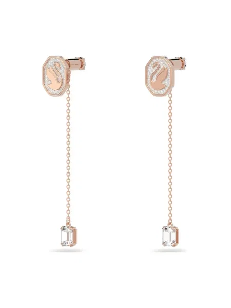 Kolczyki Swarovski różowe