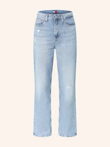 Tommy Jeans Straight Džíny Layla denim light