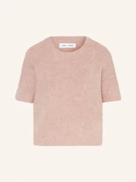 Samsøe Samsøe Dzianinowa Koszulka Sajeanne Z Dodatkiem Alpaki rosa różowa