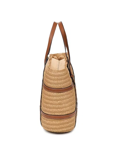 Shopper kabelka Pieces béžová