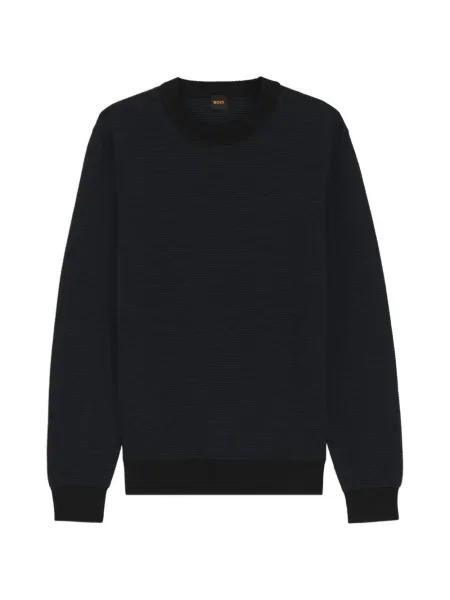 Pulover Boss cu decolteu rotund negru