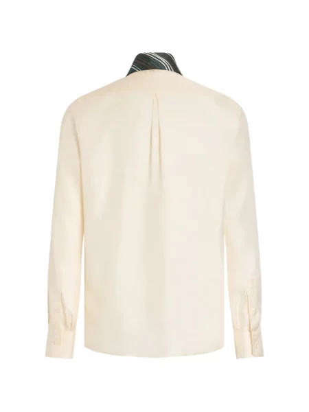 Cămașă Dolce & Gabbana de mătase alb