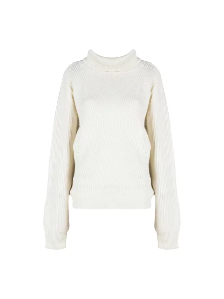 Dzianinowy sweter z golfem Silvian Heach beżowy