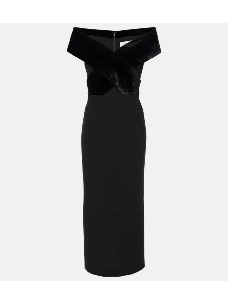 Rochie Roland Mouret de catifea negru