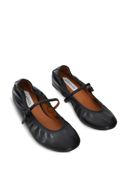 Balerini Lanvin din piele negru