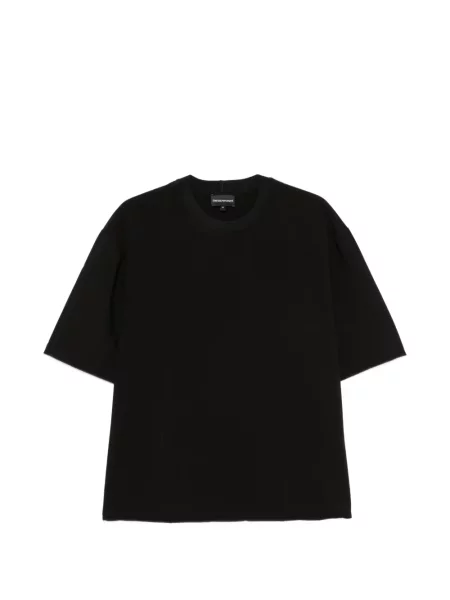 Tricou Emporio Armani cu decolteu rotund negru