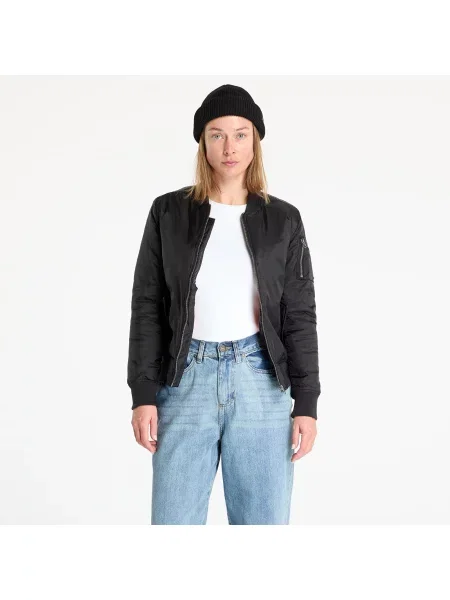 Μπουφάν Urban Classics Ladies Basic Bomber Jacket Black M μαύρο