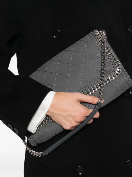 Matlasat geantă Stella Mccartney gri