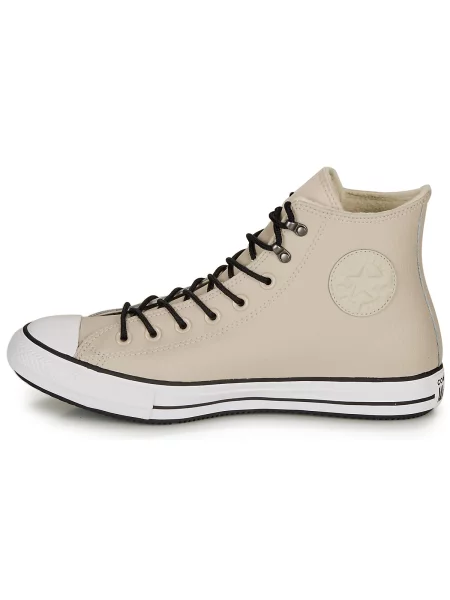 Botine Converse din piele bej