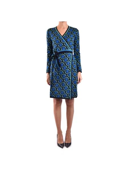 Krótka sukienka Diane Von Furstenberg niebieska