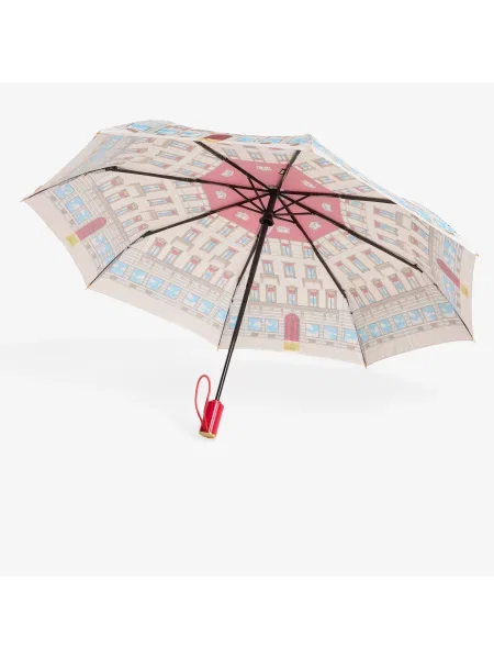 Parasol Moschino z nadrukiem biały